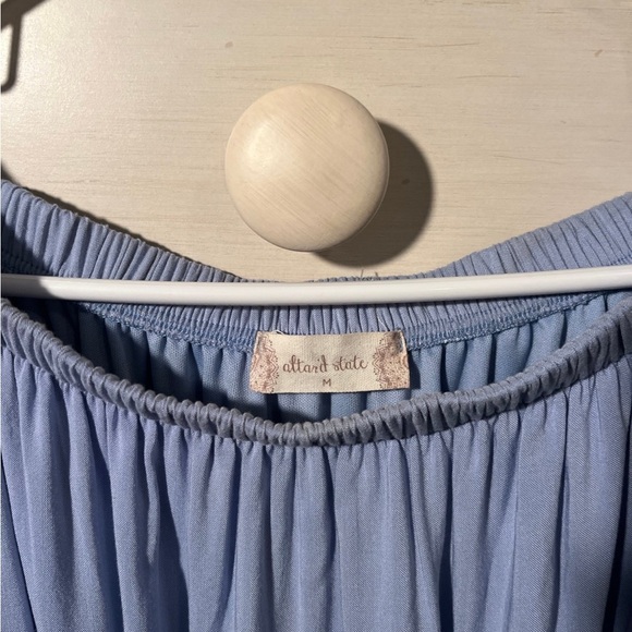 Altar’d State Off the Shoulders Blue Romper Size M - Picture 3 of 5